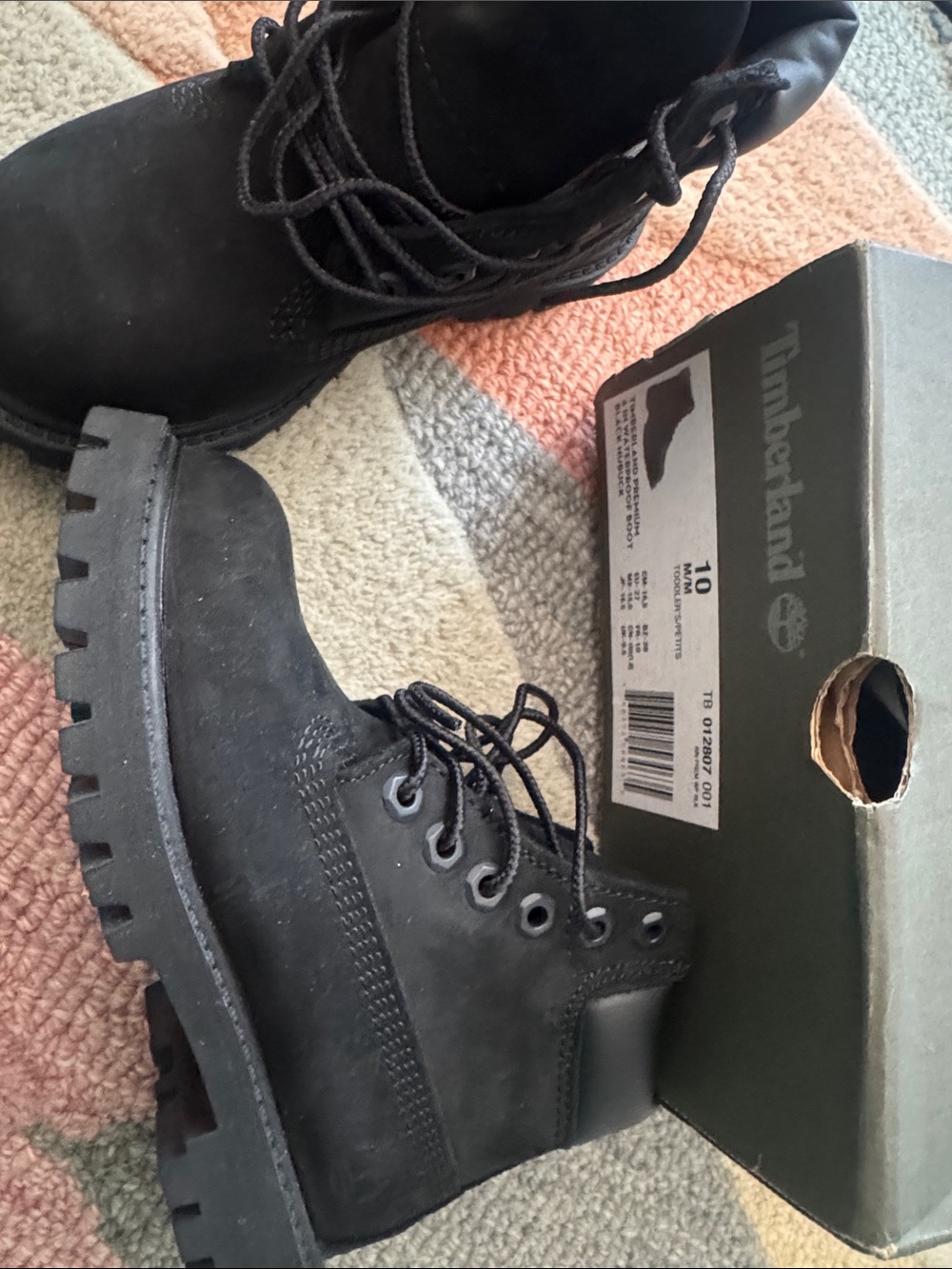 Timberland Kids Black Lace-Up Boot - Picture 2 of 4